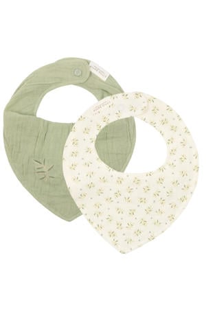 hydrofiele bandana slab - Blueberry Leaves & Sage (set van 2)