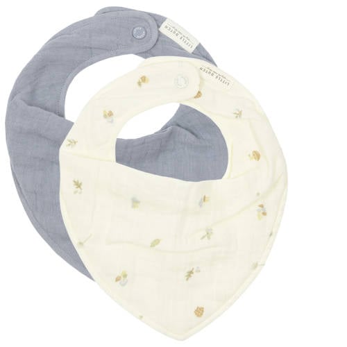 Little Dutch hydrofiele bandana slab - set van 2 Forest Treasures & Denim Blue afbeelding