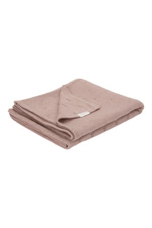 gebreide ledikantdeken Pure Pink Blush