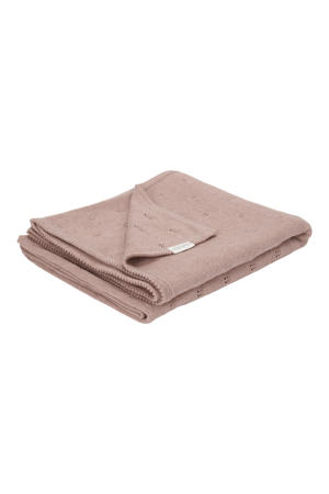 gebreide ledikantdeken Pure Pink Blush