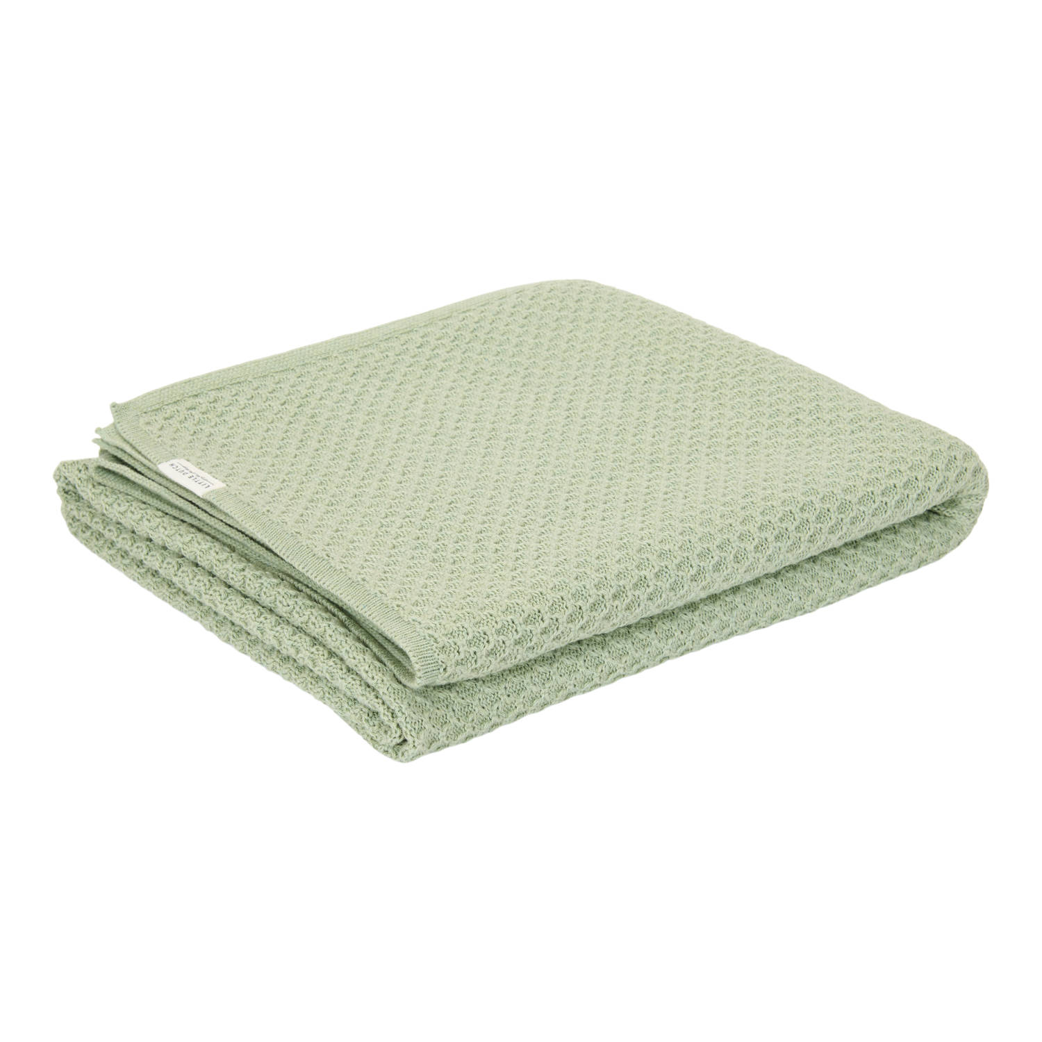 Little Dutch gebreide wiegdeken Pure Sage