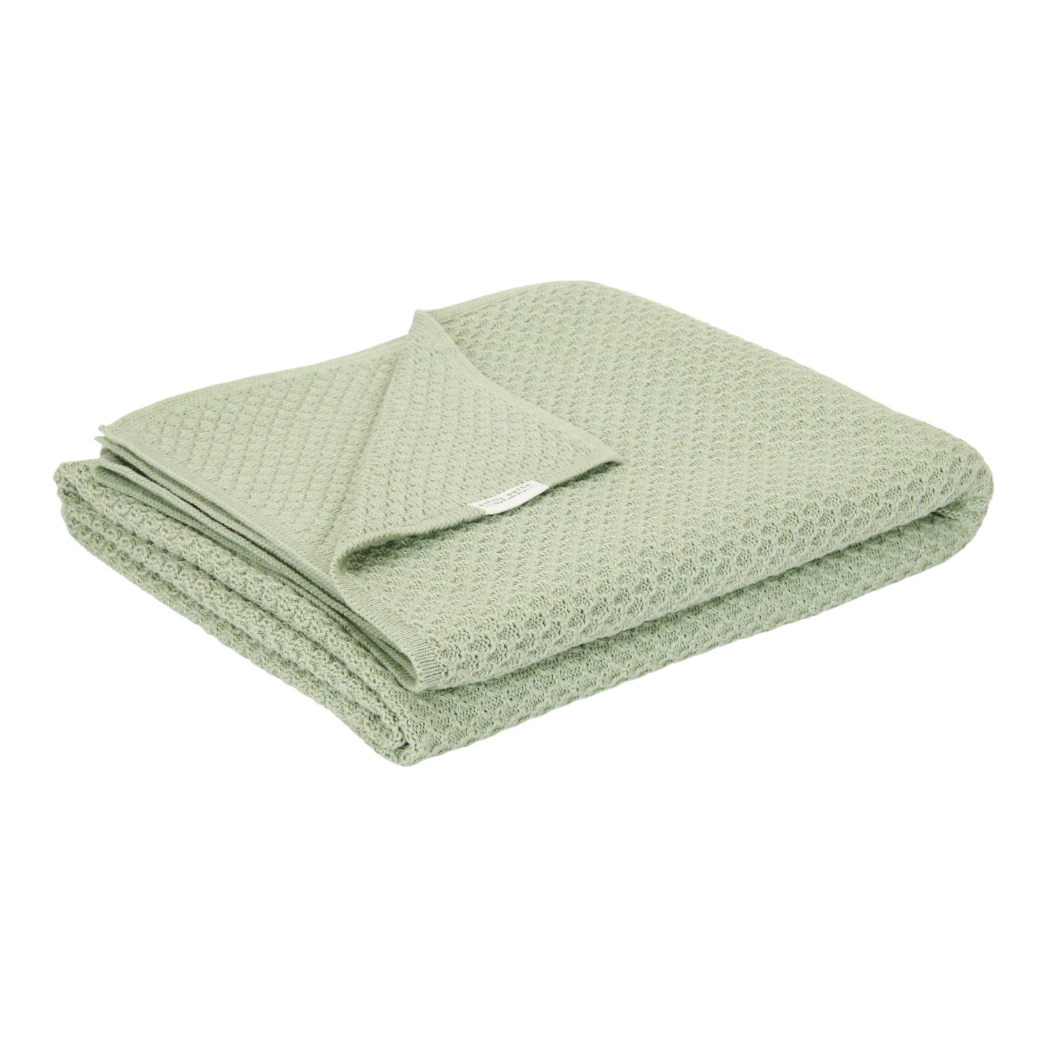 Little Dutch gebreide wiegdeken Pure Sage