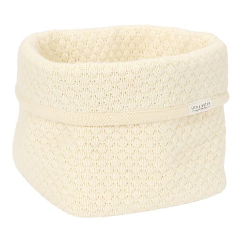 Little Dutch klein gebreid commodemandje Pure Soft White afbeelding