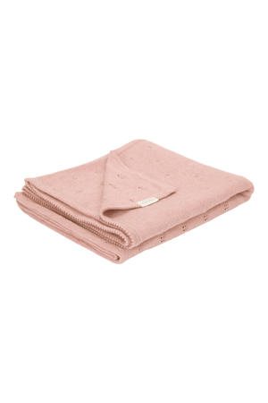 gebreide wiegdeken Pure Pink Blossom