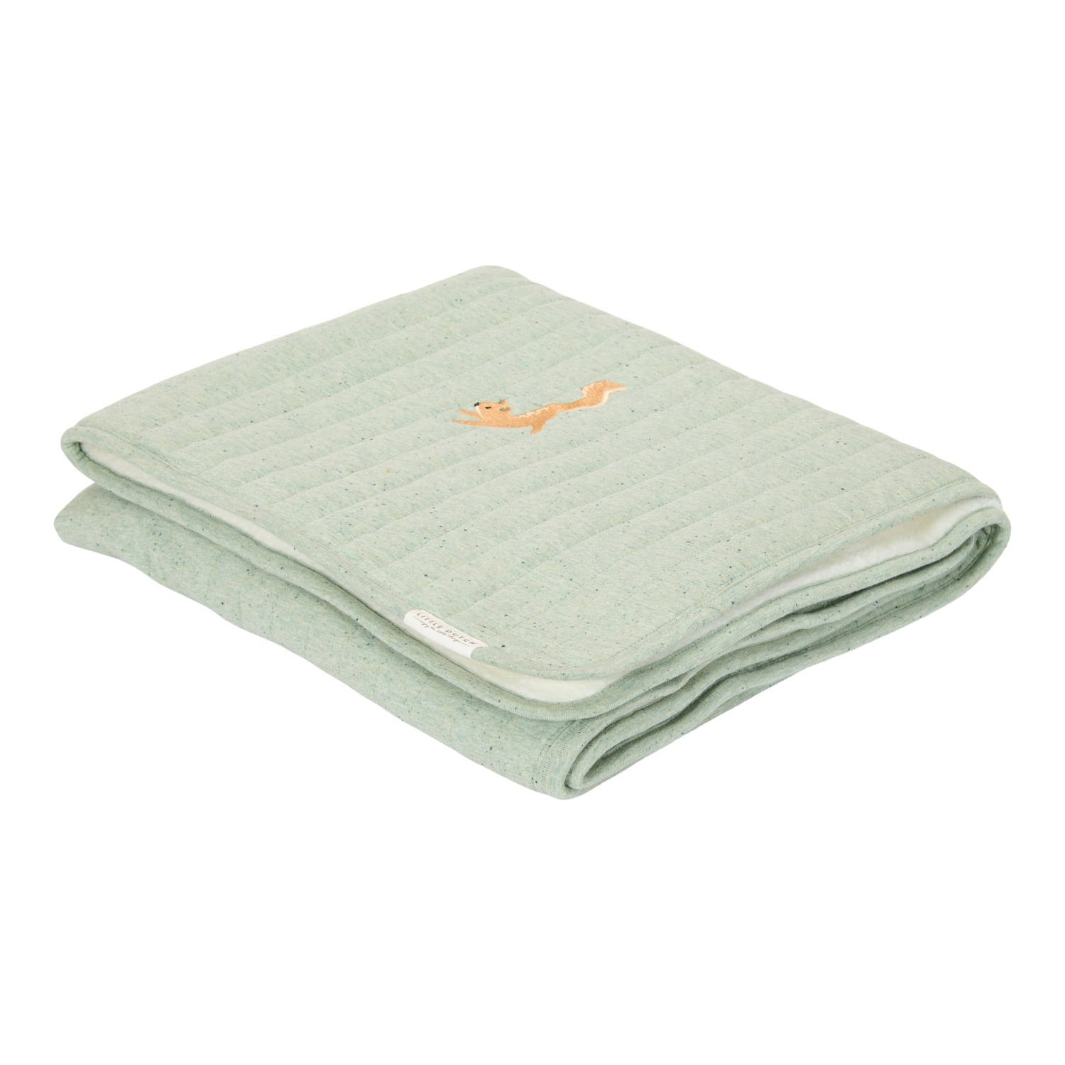 Little Dutch wiegdeken met fleece Pure Sage