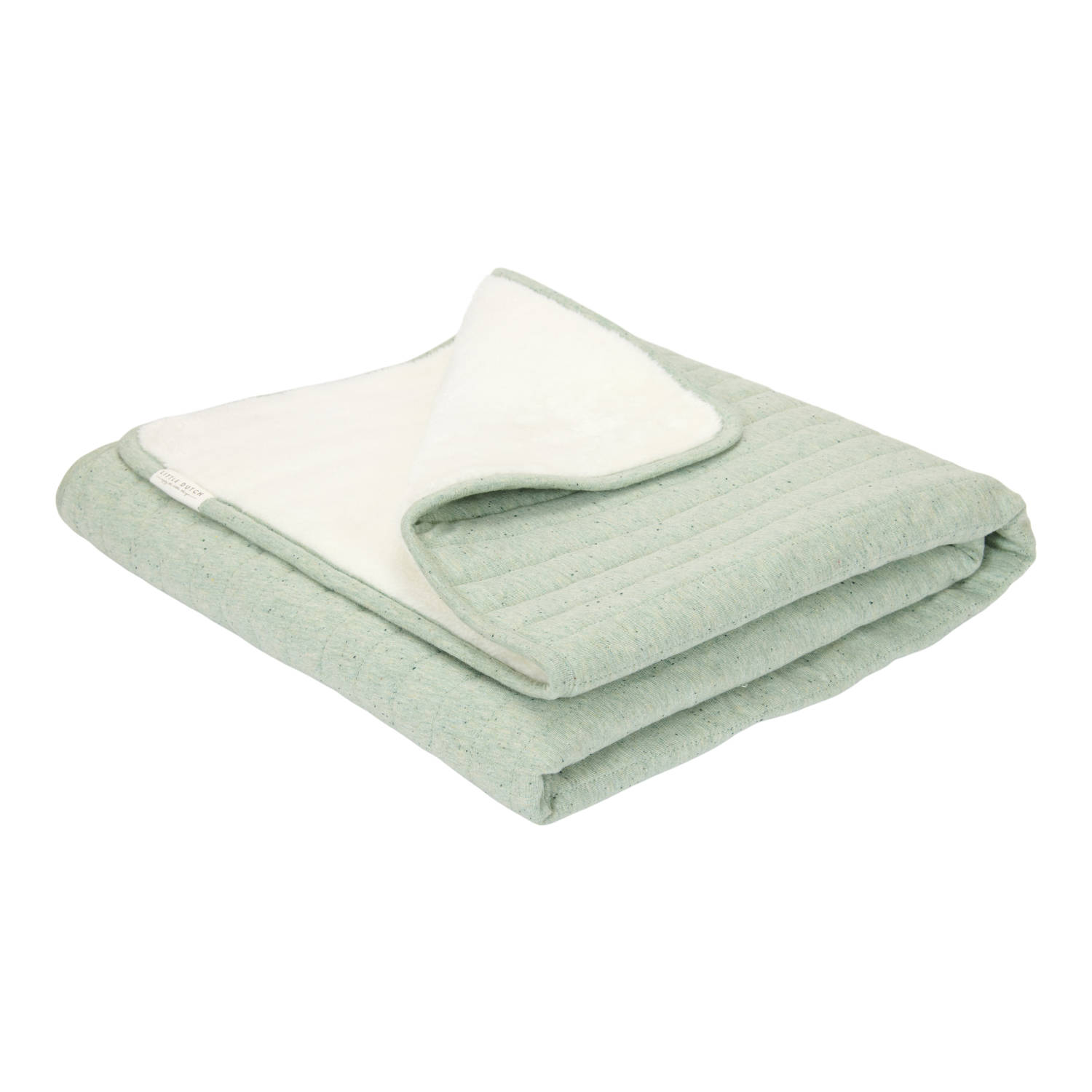 Little Dutch wiegdeken met fleece Pure Sage