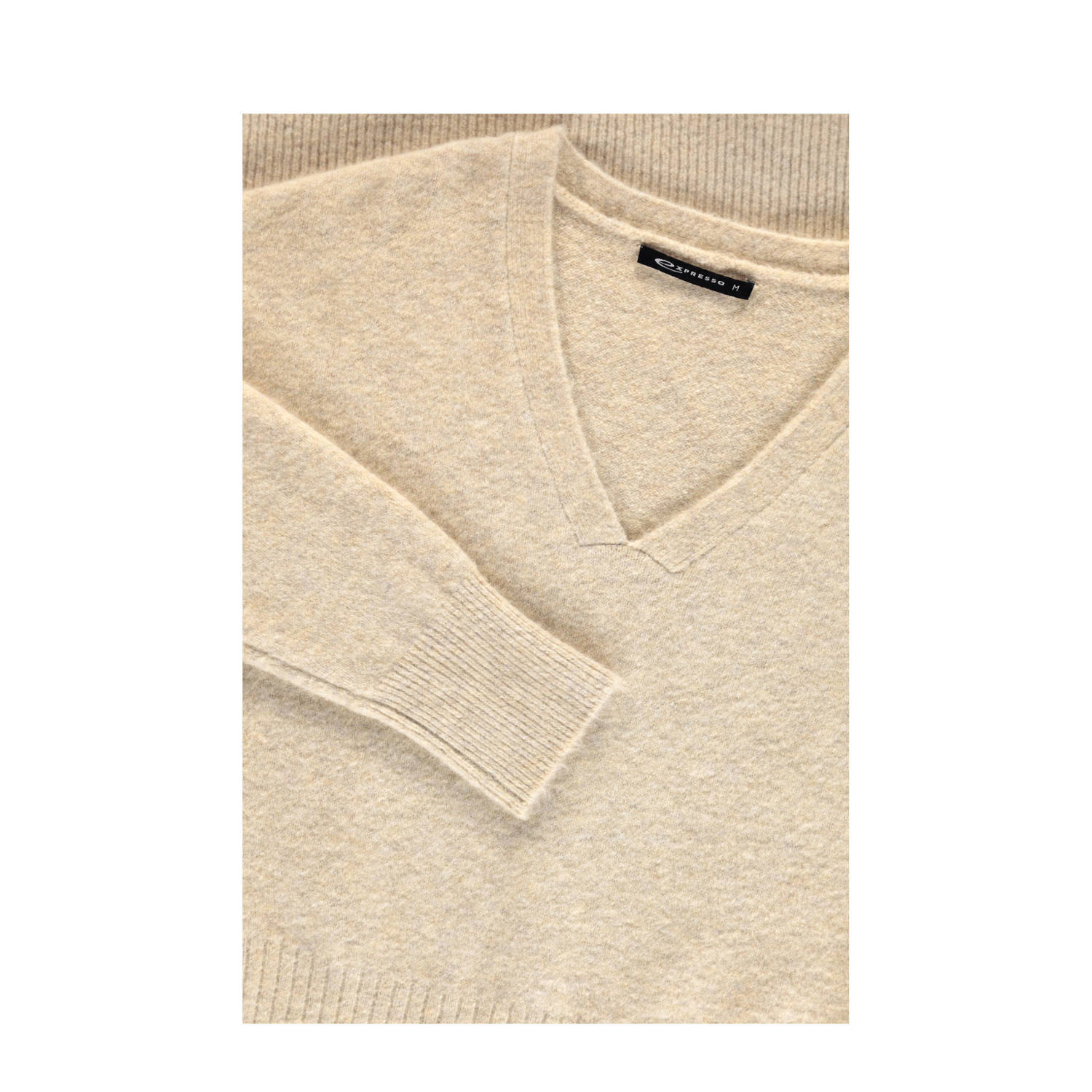 Expresso gebreide jurk beige