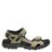 Ecco nubuck sandalen taupe