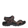 Ecco nubuck sandalen donkerbruin