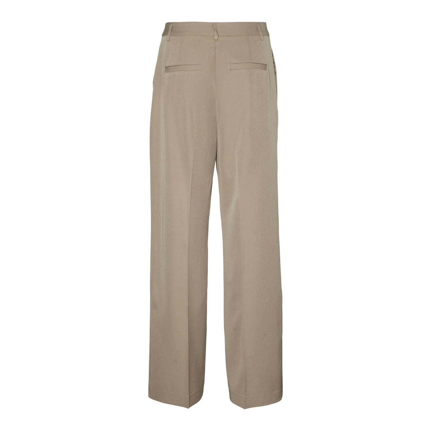 VERO MODA high waist broek VMRAYA taupe
