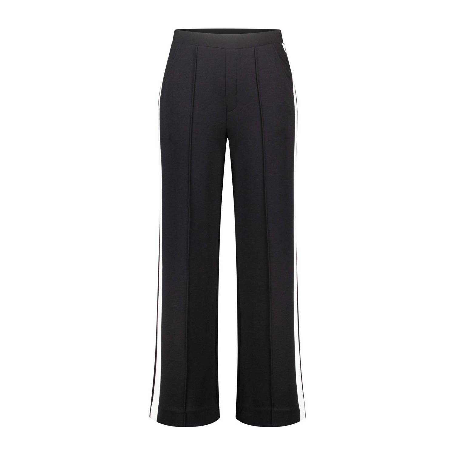 MS Mode straight fit broek zwart