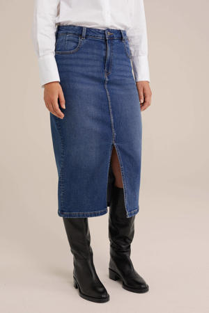 denim spijkerrok medium blue denim