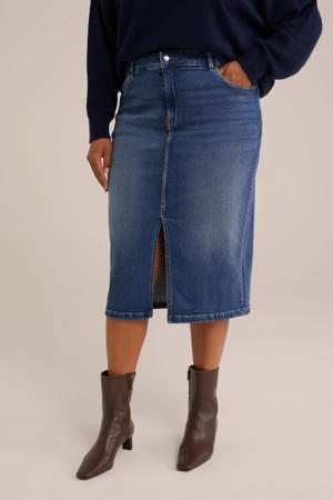 denim spijkerrok medium blue denim