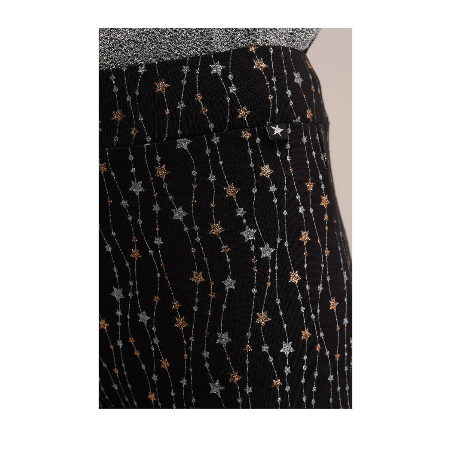 WE Fashion legging zwart glitter