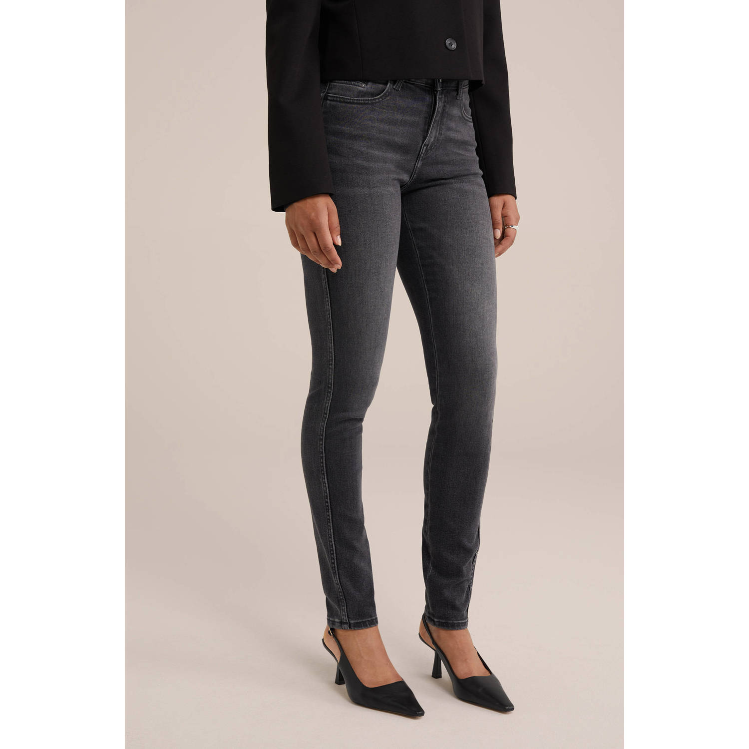 WE Fashion Blue Ridge skinny jeans grey denim