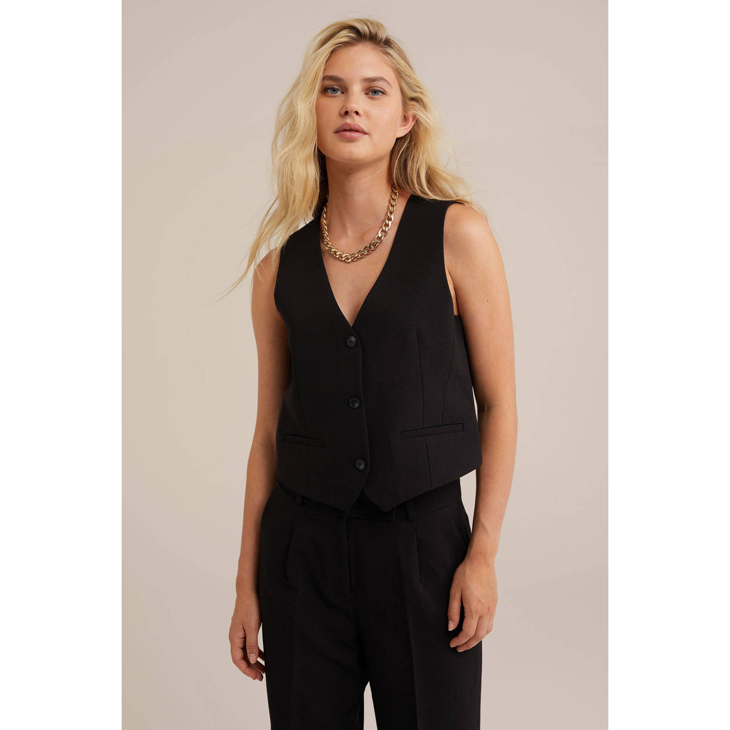 WE Fashion gilet zwart