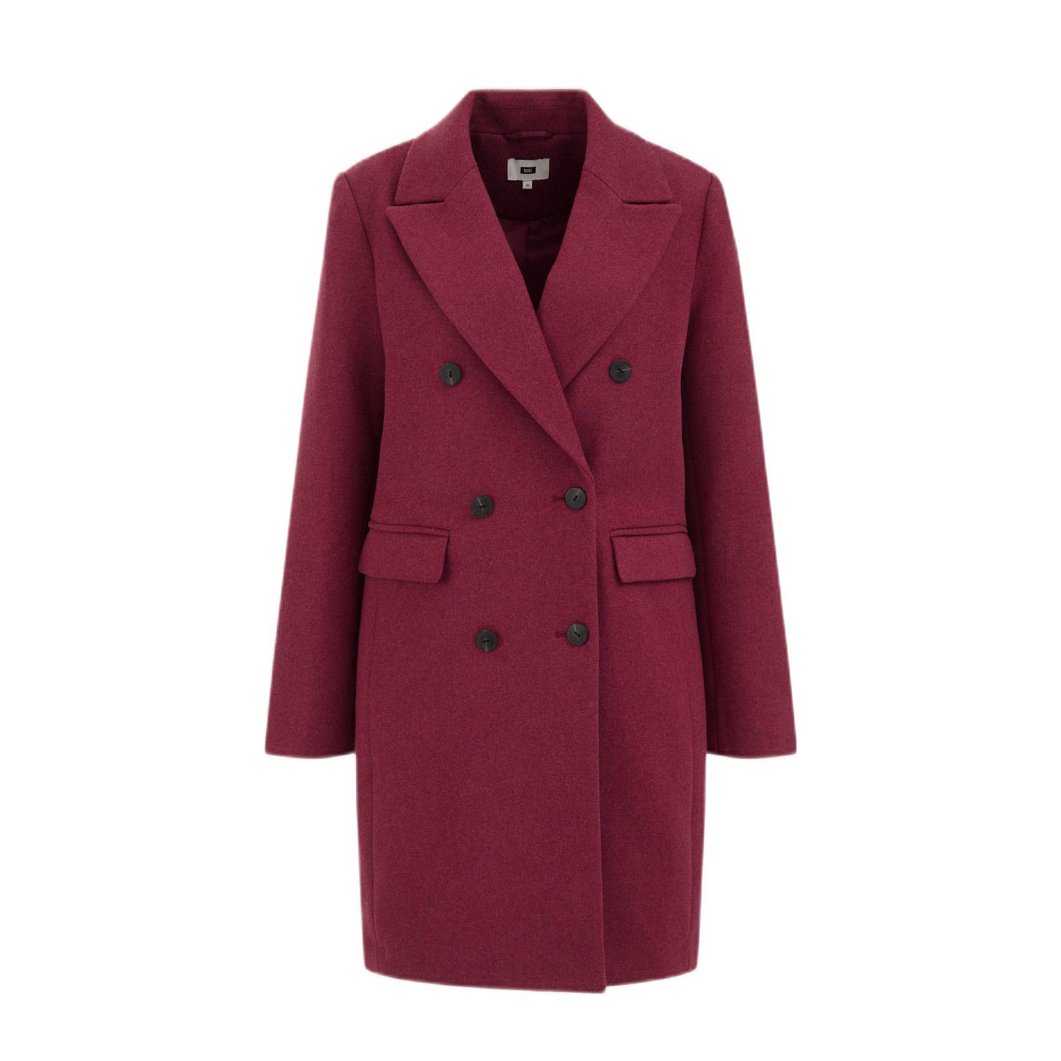 WE Fashion jas met wol rood