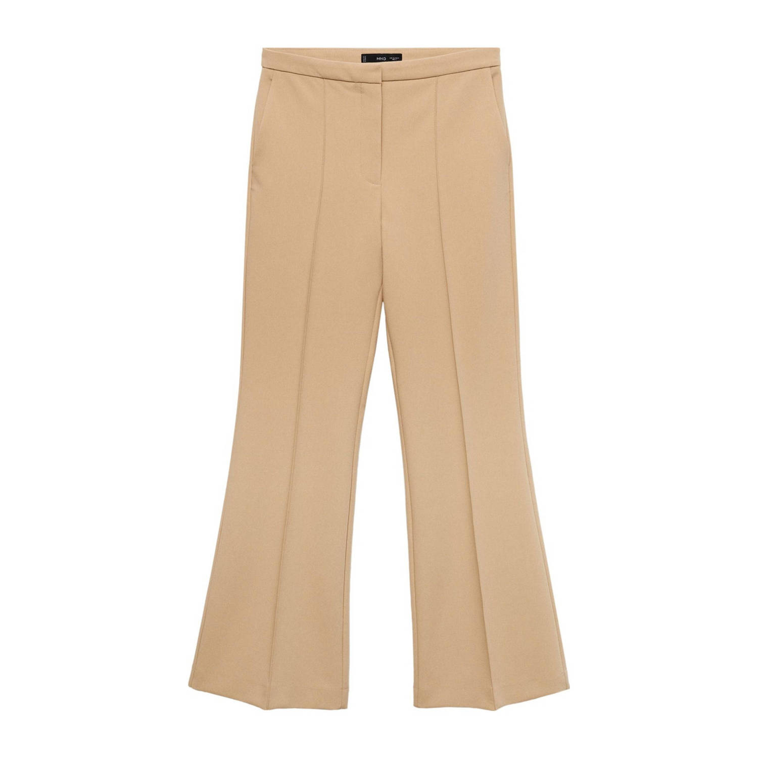 Mango flared pantalon beige