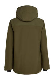 thumbnail: Donkergroene heren O'Neill ski-jack UTILITY HYBRID van polyester met capuchon en ritssluiting