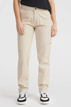 high waist loose fit broek ecru