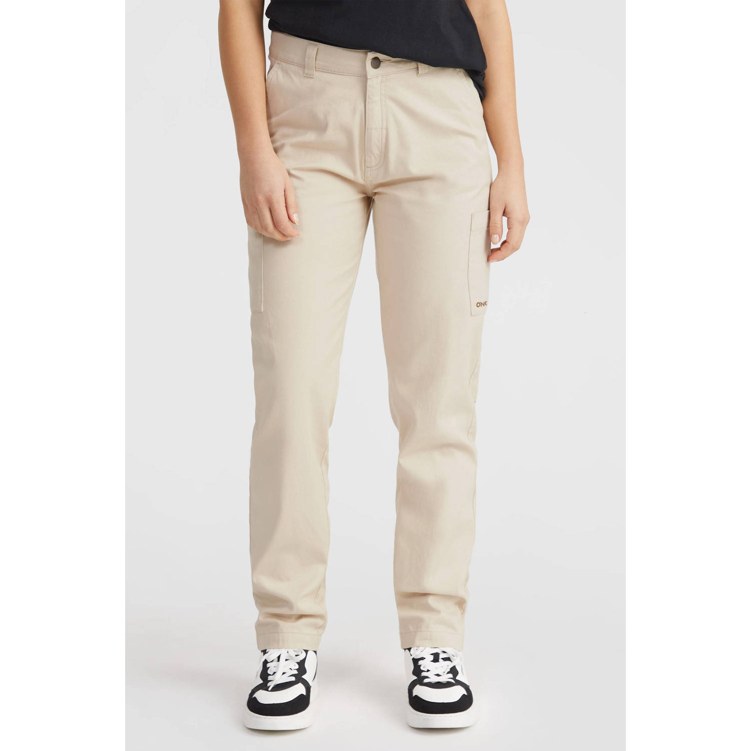 O'Neill high waist loose fit broek ecru