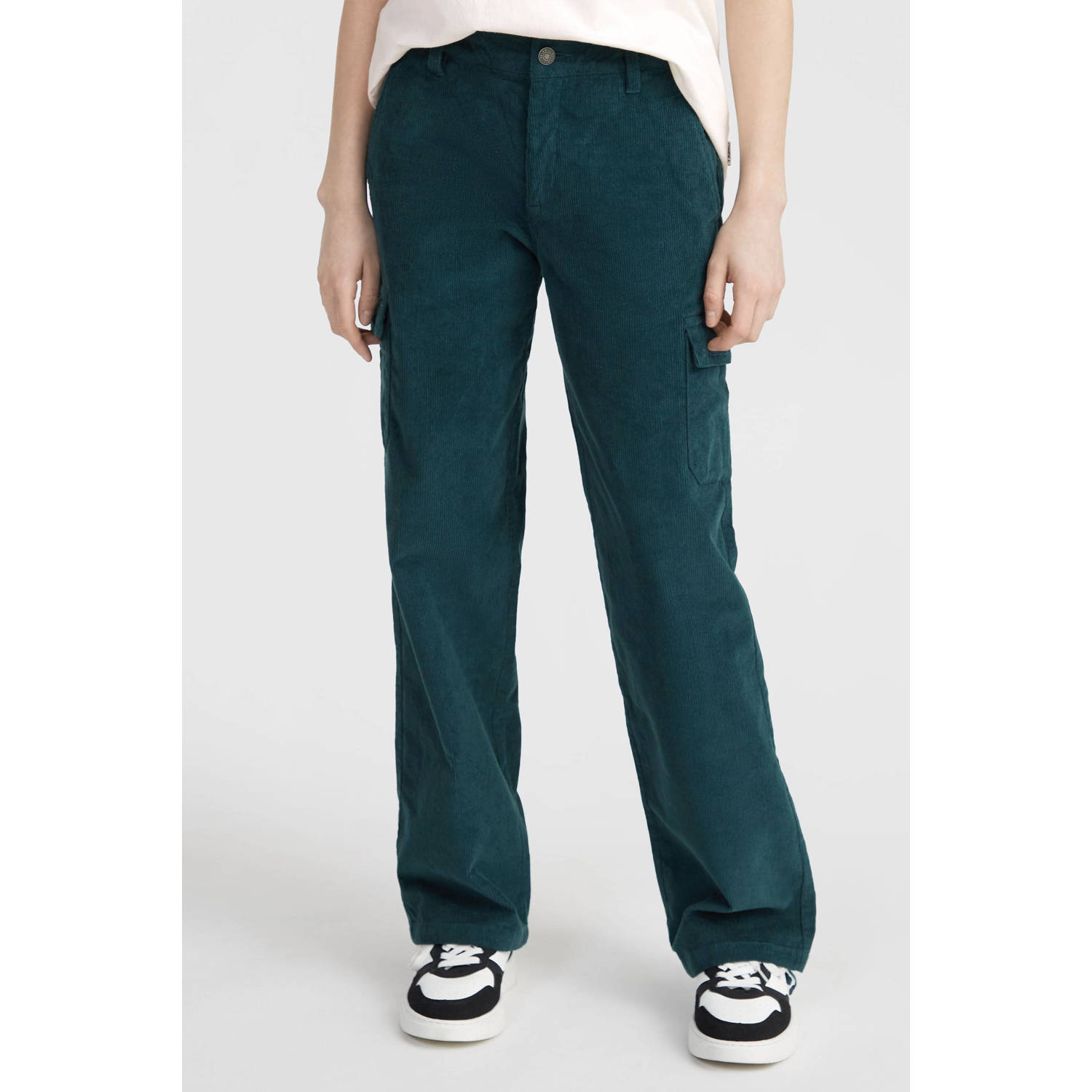 O'Neill corduroy cargobroek donkergroen