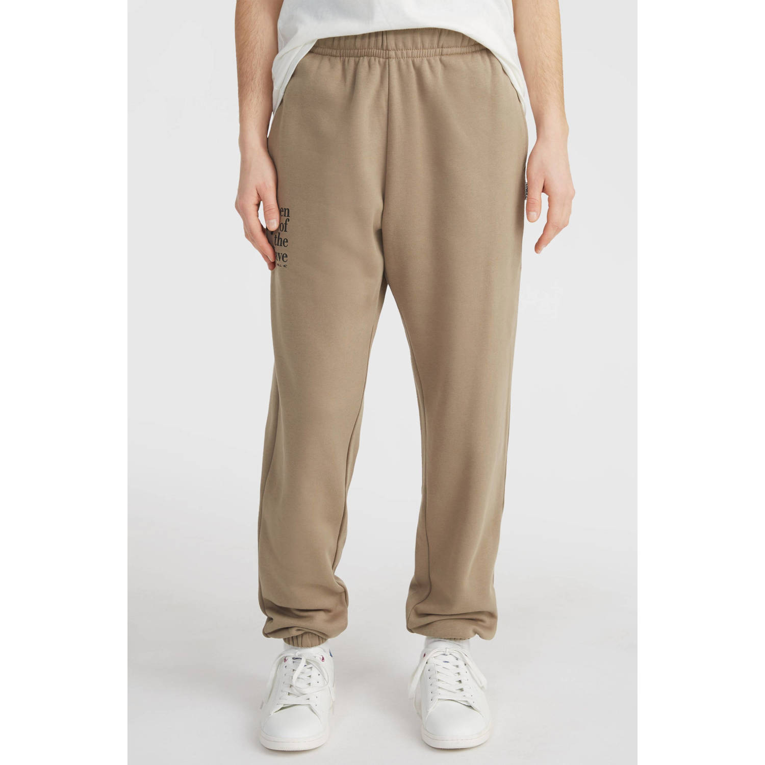 O'Neill relaxed broek met tekst bruin