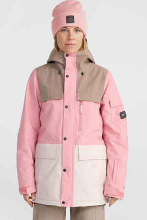 ski-jack UTILITY roze/bruin/ecru