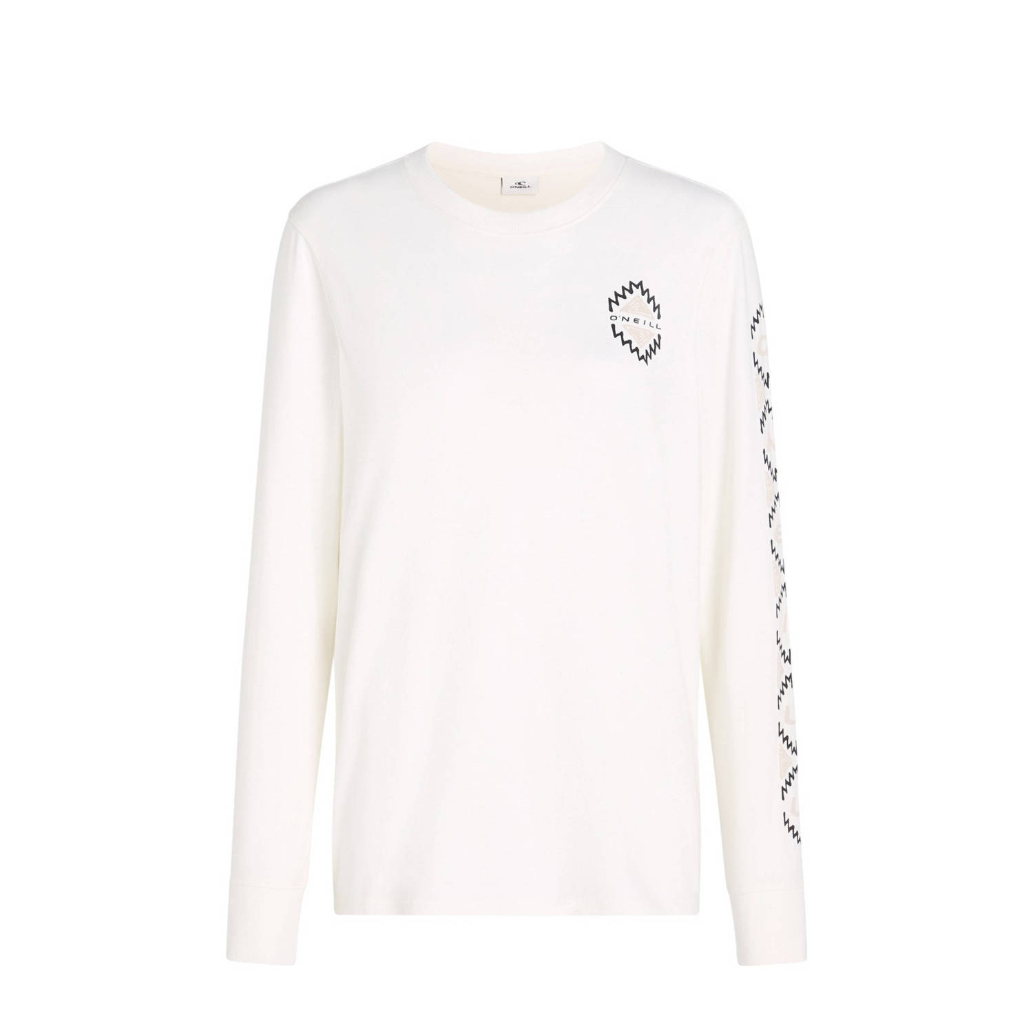 O'Neill longsleeve met printopdruk ecru