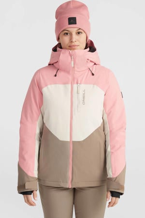ski-jas CARBONITE ecru/roze/bruin