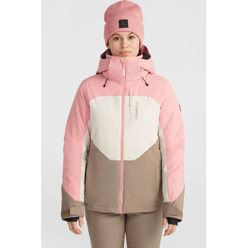 O'Neill ski-jas CARBONITE ecru/roze/bruin afbeelding