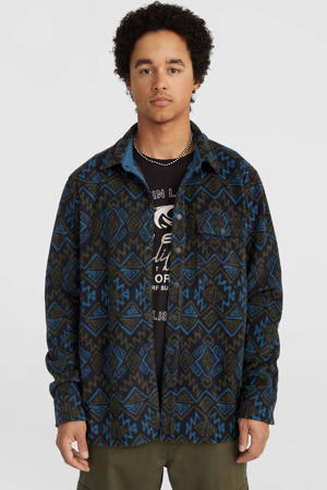geruit overhemd black retro ikat