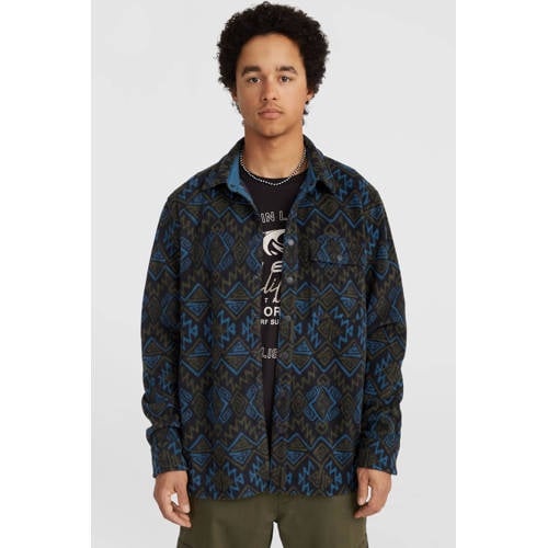O'Neill geruit overhemd black retro ikat afbeelding