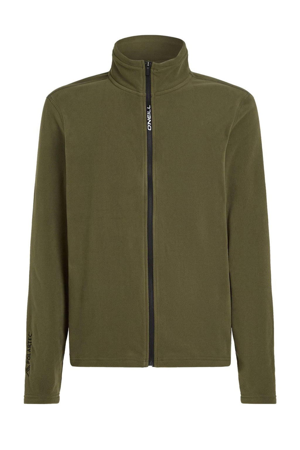 Donkergroene heren O'Neill skivest Jack's van polyester met effen en lange mouwen
