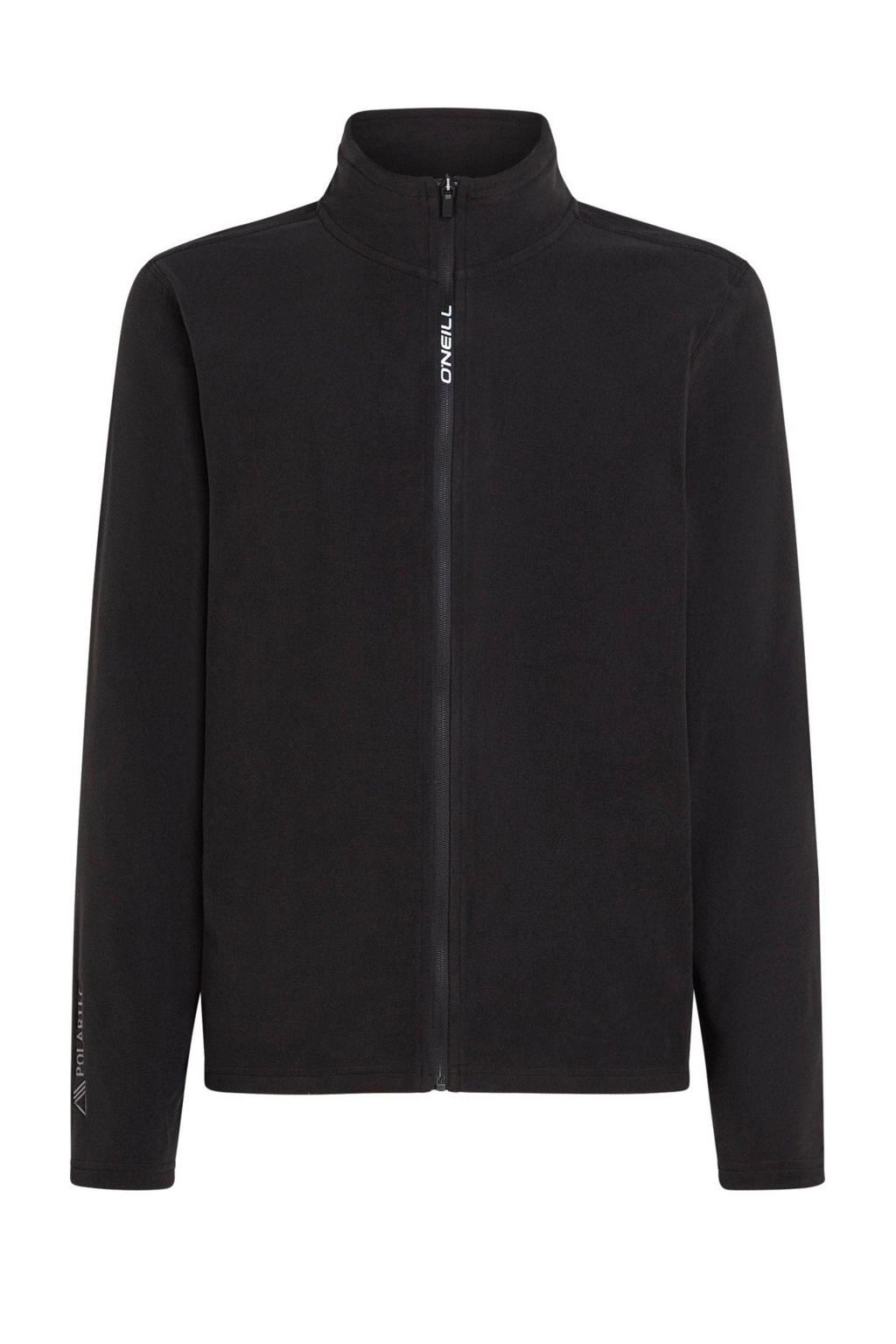 Zwarte heren O'Neill skivest Jack's van polyester met effen en lange mouwen