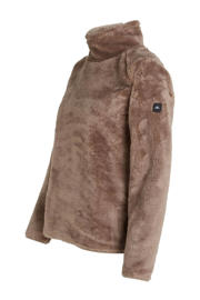 thumbnail: Bruine dames O'Neill fleece sweater FUZZY van polyester met lange mouwen en opstaande kraag
