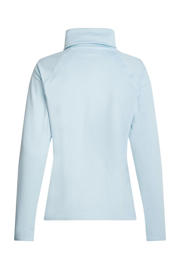 thumbnail: Lichtblauwe dames O'Neill skipully Hydrowick van polyester met effen, lange mouwen, opstaande kraag en halve rits