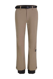 thumbnail: Beige dames O'Neill skibroek Star Slim van polyester met rits- en drukknoopsluiting en effen