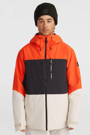 ski-jas CARBONITE oranje/bruin/ecru