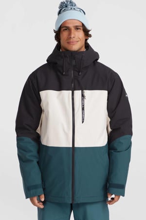 ski-jas CARBONITE zwart/ecru/petrol