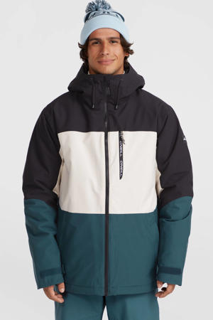 ski-jas CARBONITE zwart/ecru/petrol