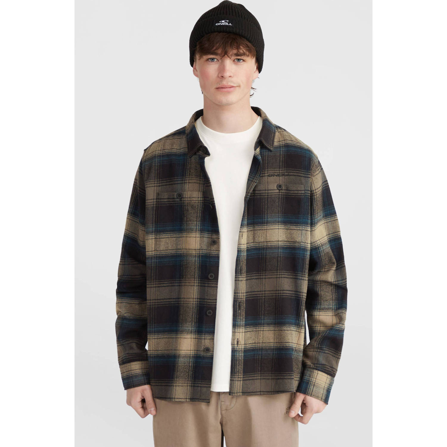 O'Neill geruit flanellen overshirt blauw