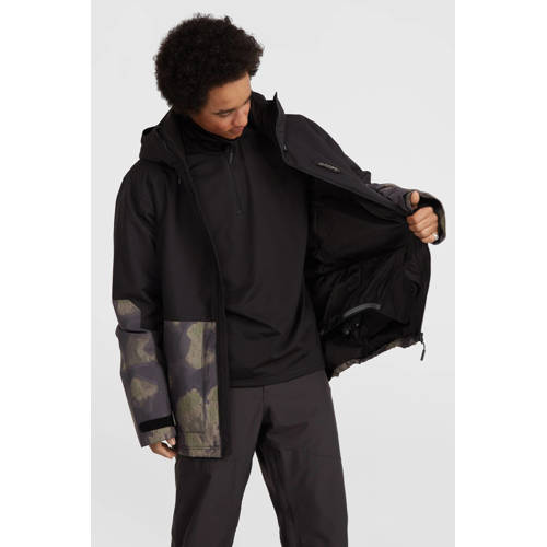 O'Neill ski-jas Block zwart/groen/beige afbeelding