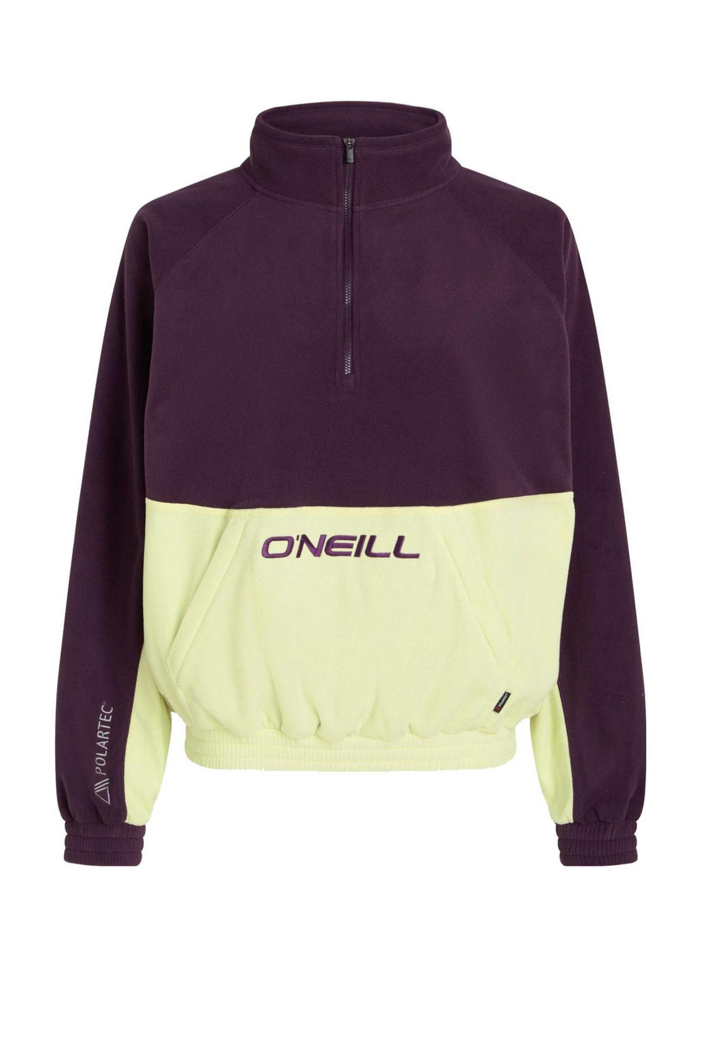 O'Neill fleecetrui O'Riginals aubergine/lichtgeel