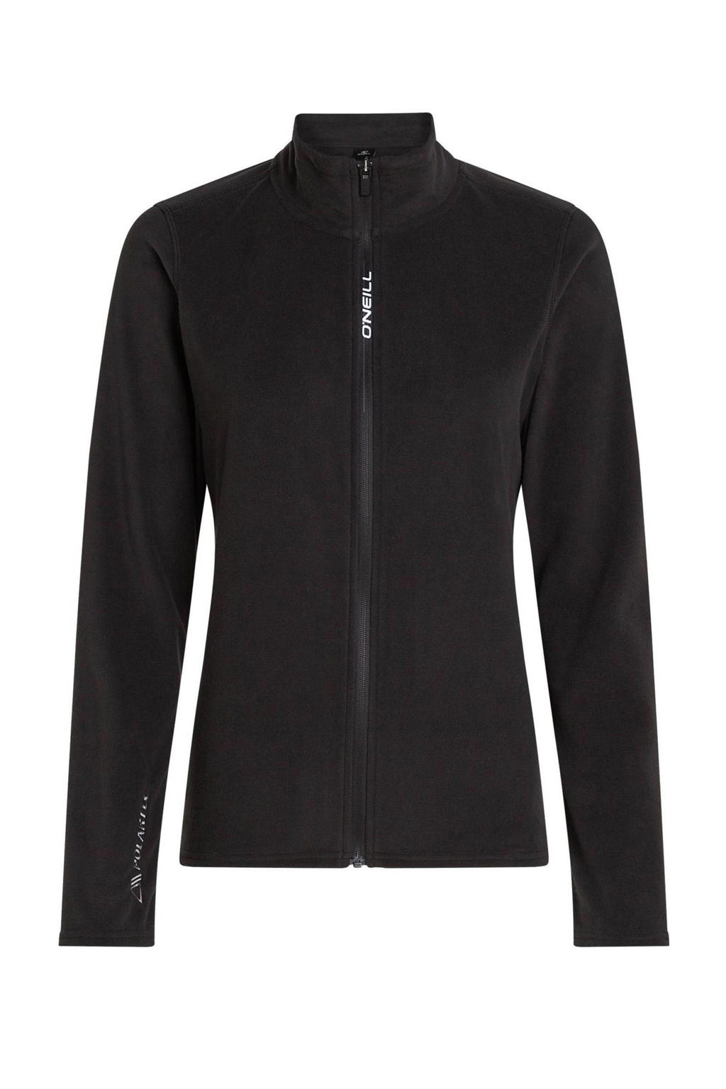 Zwarte dames O'Neill fleece skivest Jack's met effen en lange mouwen