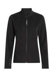thumbnail: Zwarte dames O'Neill fleece skivest Jack's met effen en lange mouwen