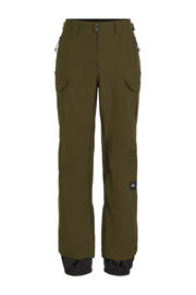 thumbnail: Donkergroene heren O'Neill skibroek Utility van polyester met rits- en drukknoopsluiting en effen