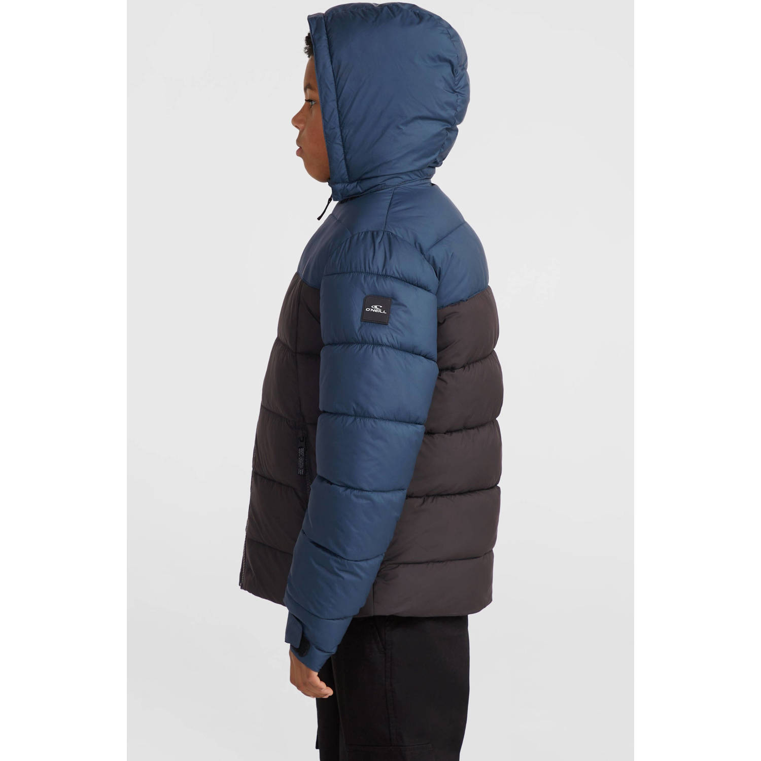 O'Neill gewatteerde winterjas donkergrijs blauw