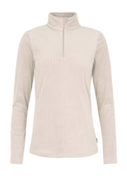 thumbnail: Ecru dames Protest skipully Gail van polyester met printopdruk, lange mouwen, opstaande kraag en halve rits