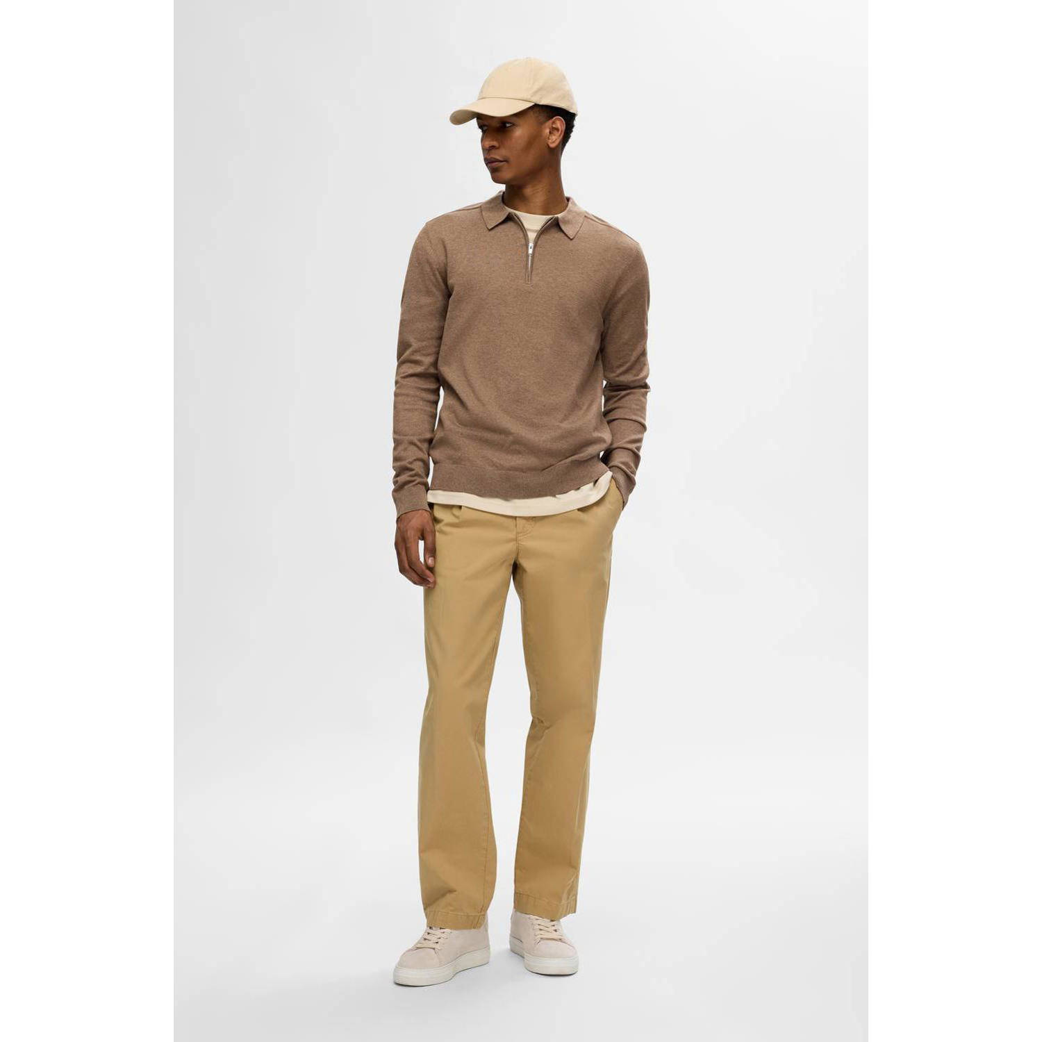 SELECTED HOMME sweater SLHBERG bruin